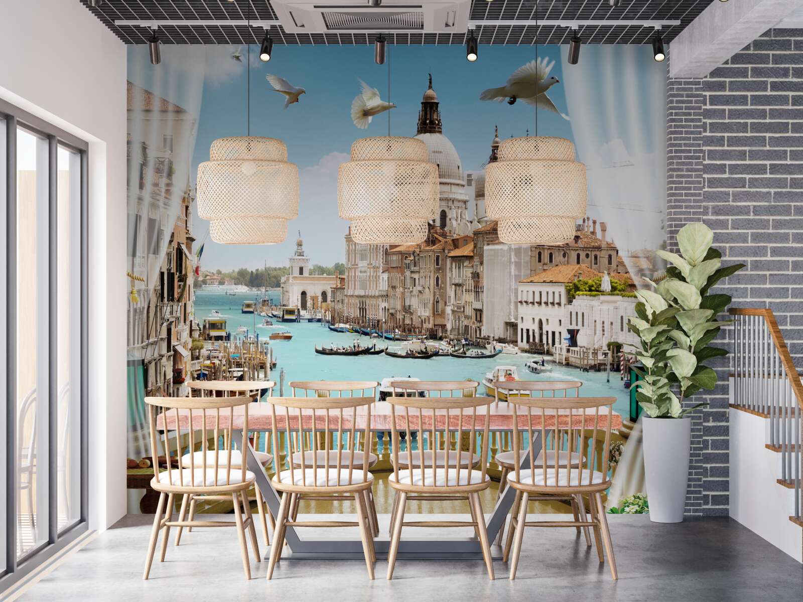 Fototapeta výhľad na Benátky z balkóna