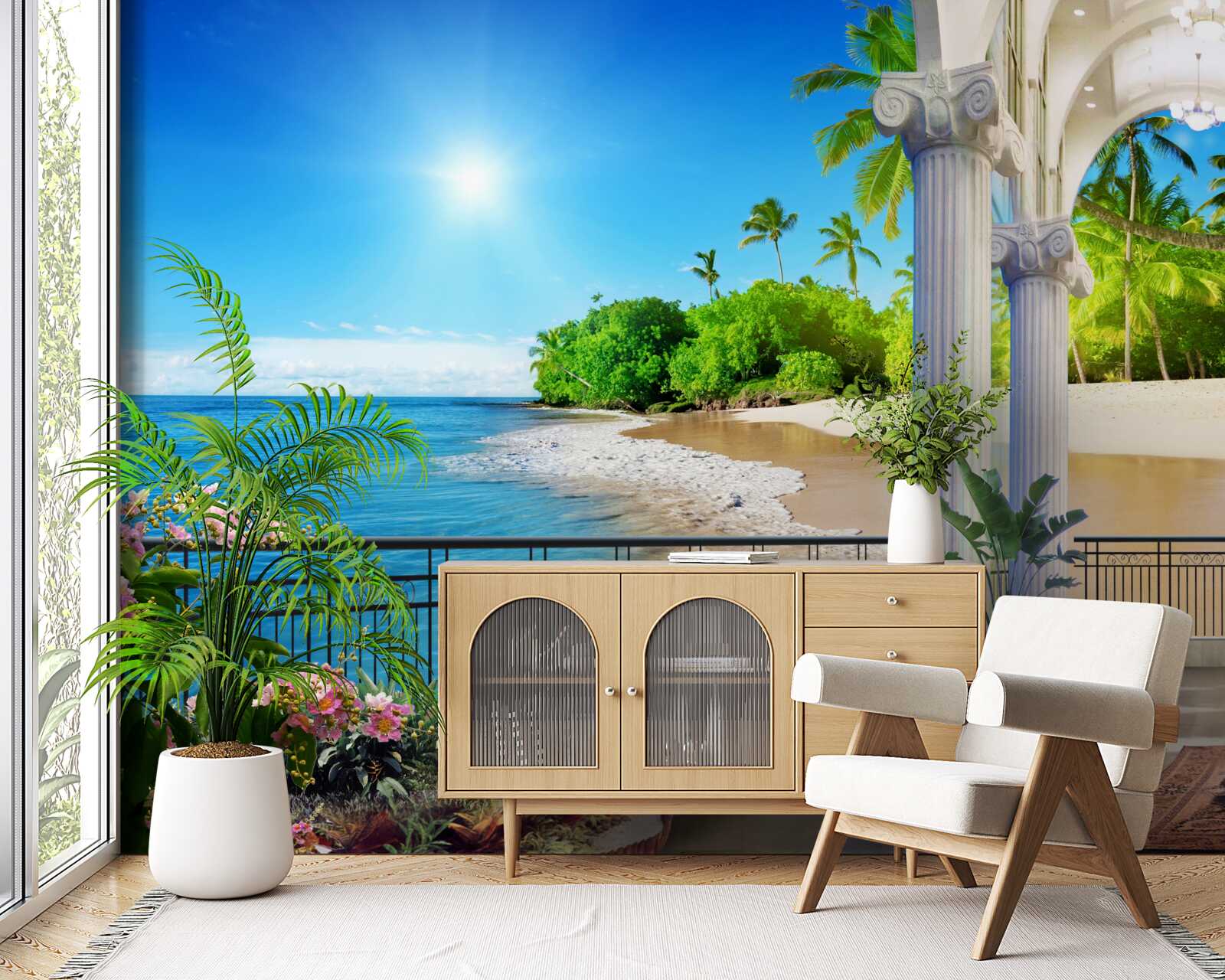 Fototapeta jasný slnečný deň na tropickom pobreží