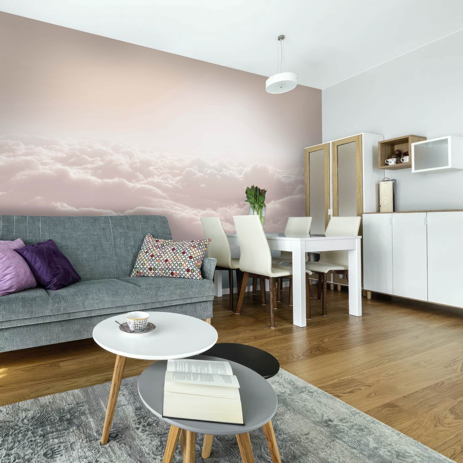 Fototapeta naýchané oblaky a slnečné lúče