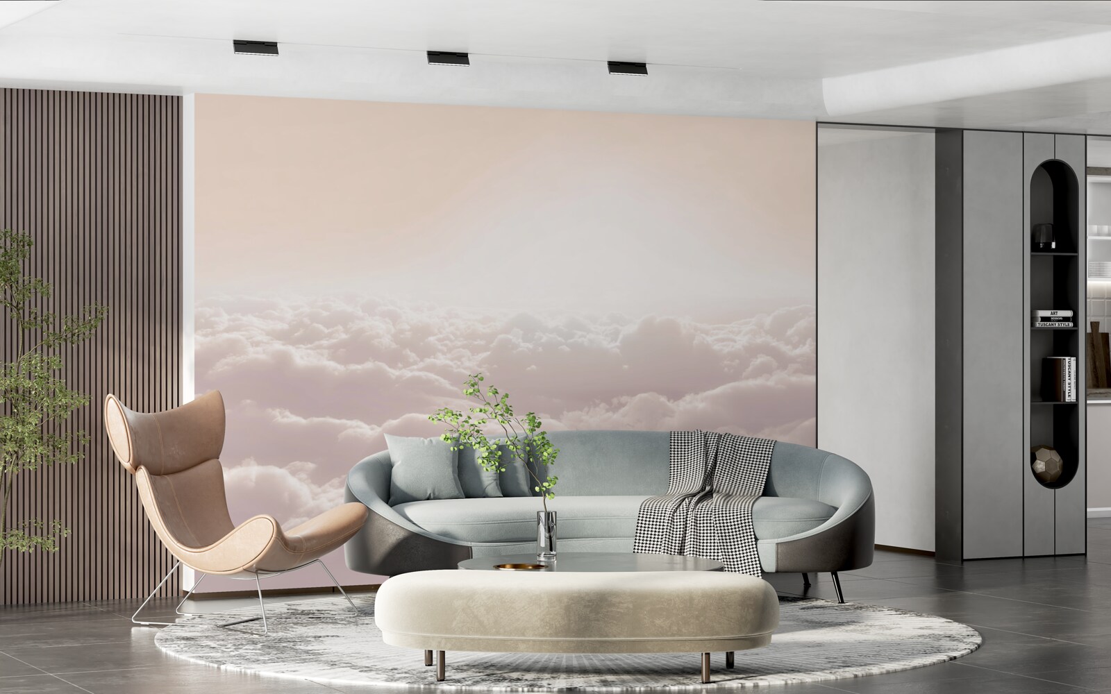 Fototapeta naýchané oblaky a slnečné lúče