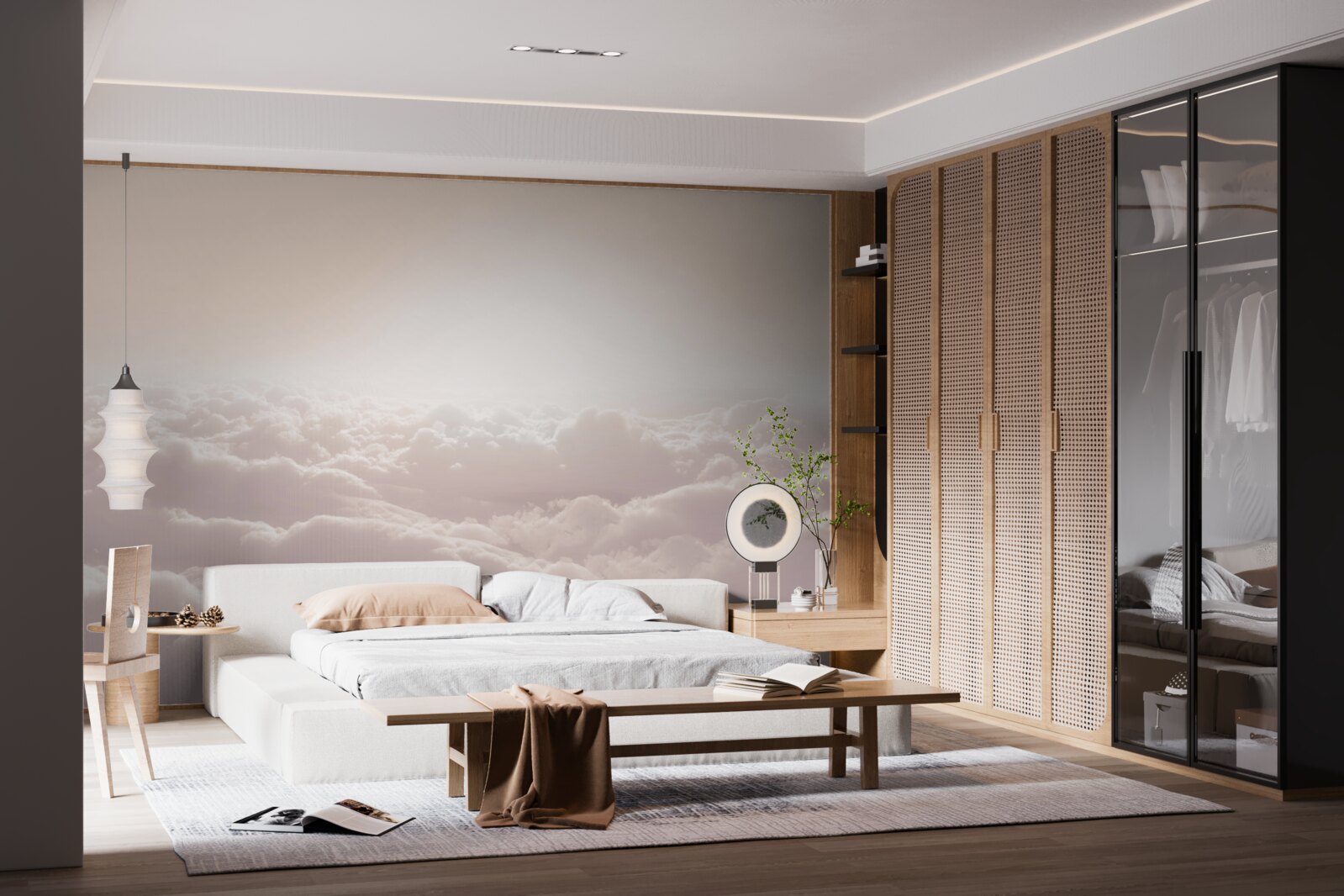 Fototapeta naýchané oblaky a slnečné lúče