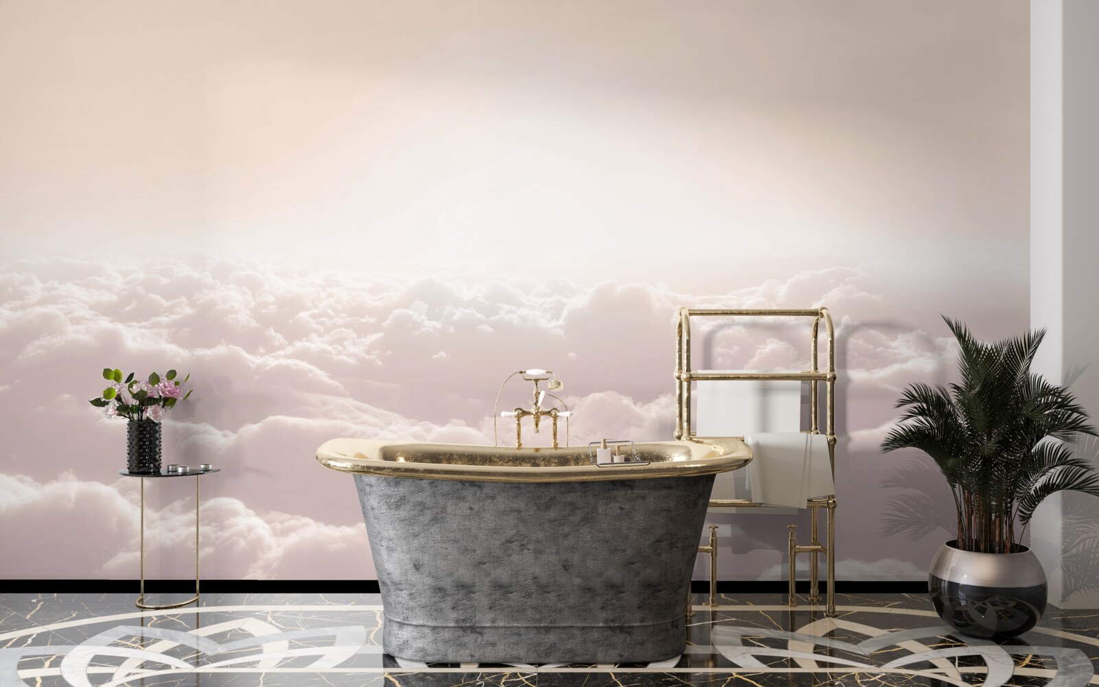 Fototapeta naýchané oblaky a slnečné lúče