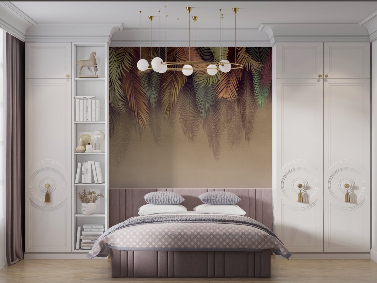 Fototapeta paprade zoznamy na jeseň