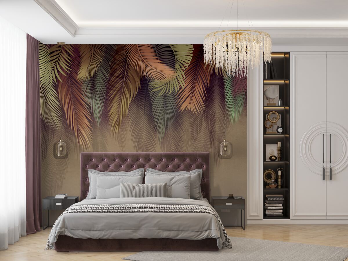 Fototapeta paprade zoznamy na jeseň