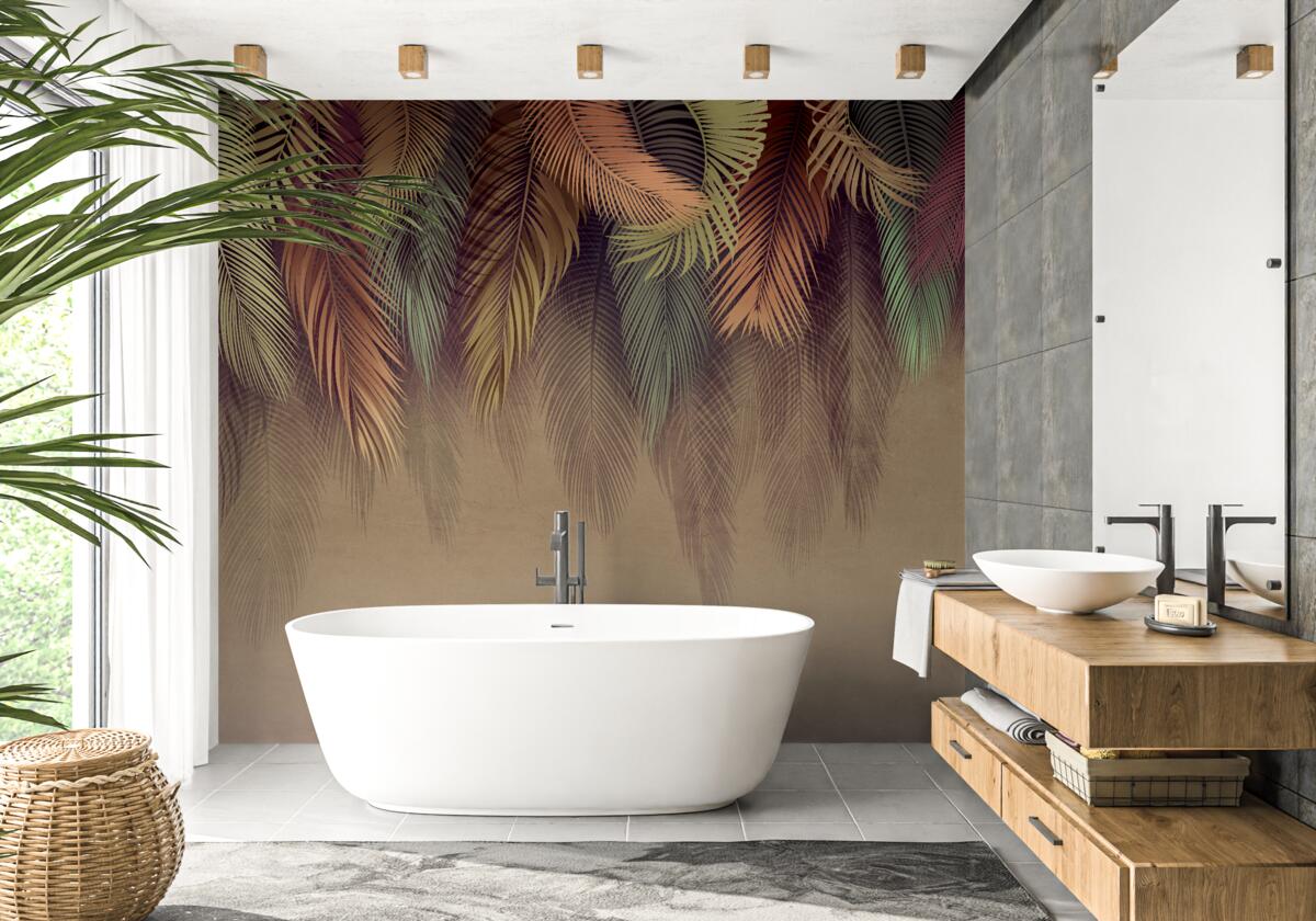 Fototapeta paprade zoznamy na jeseň