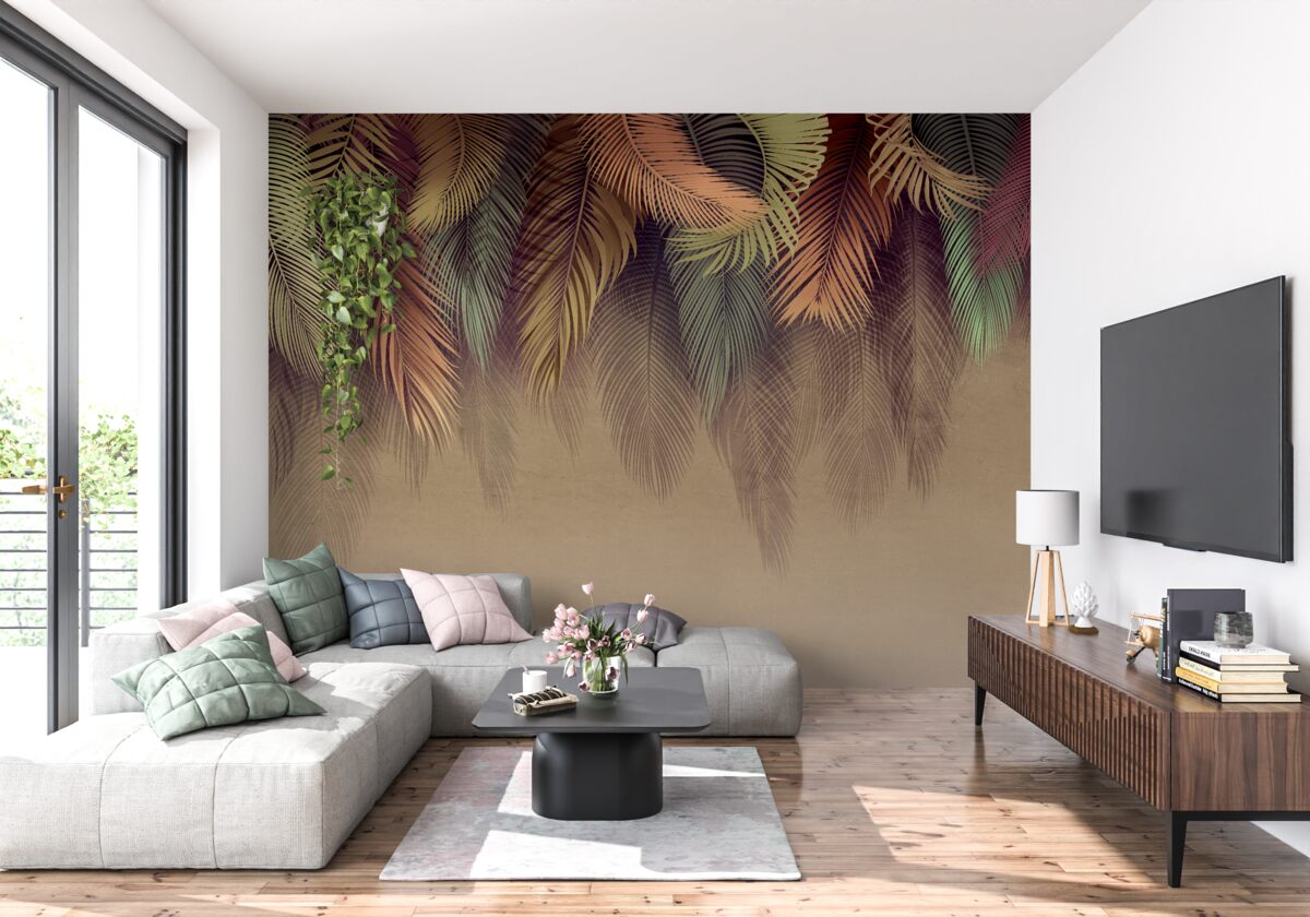 Fototapeta paprade zoznamy na jeseň