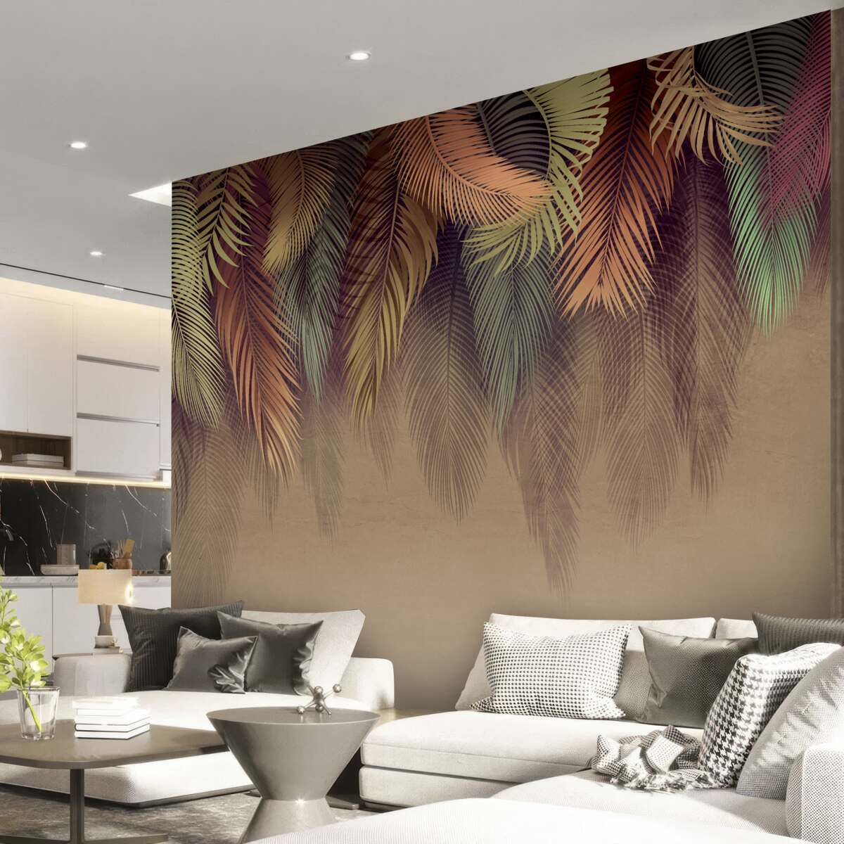 Fototapeta paprade zoznamy na jeseň