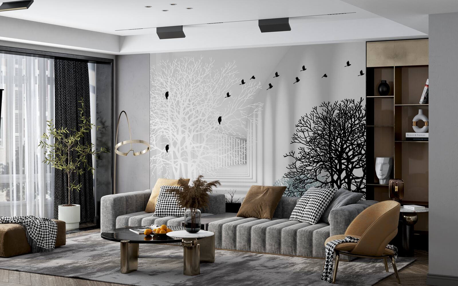 Fototapeta vtáky lietajú vyššie ako strmé