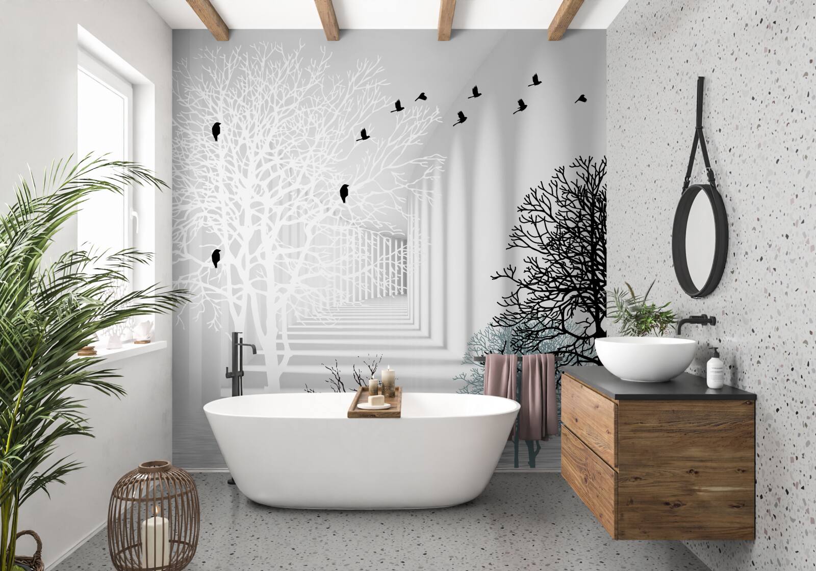 Fototapeta vtáky lietajú vyššie ako strmé