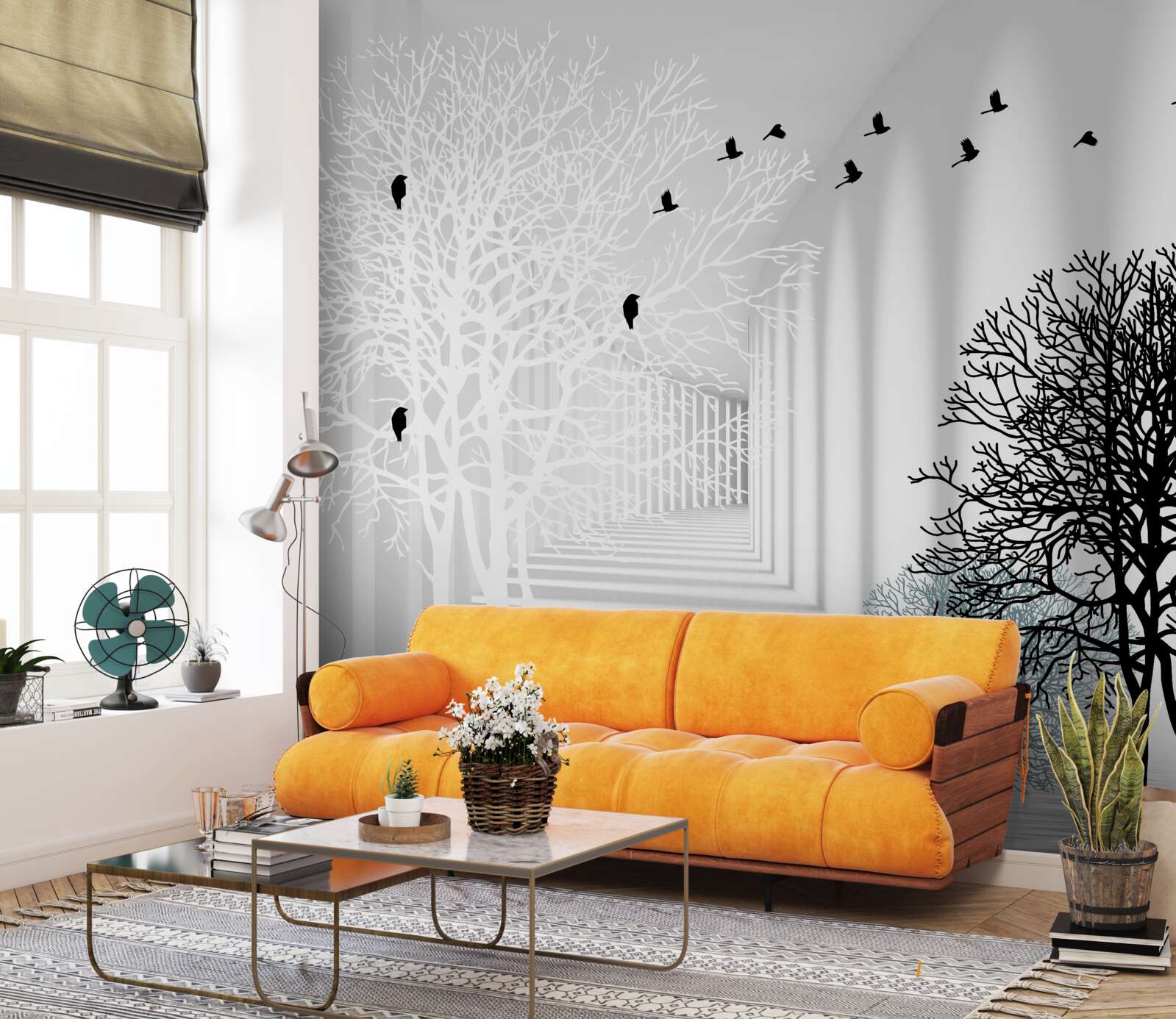 Fototapeta vtáky lietajú vyššie ako strmé