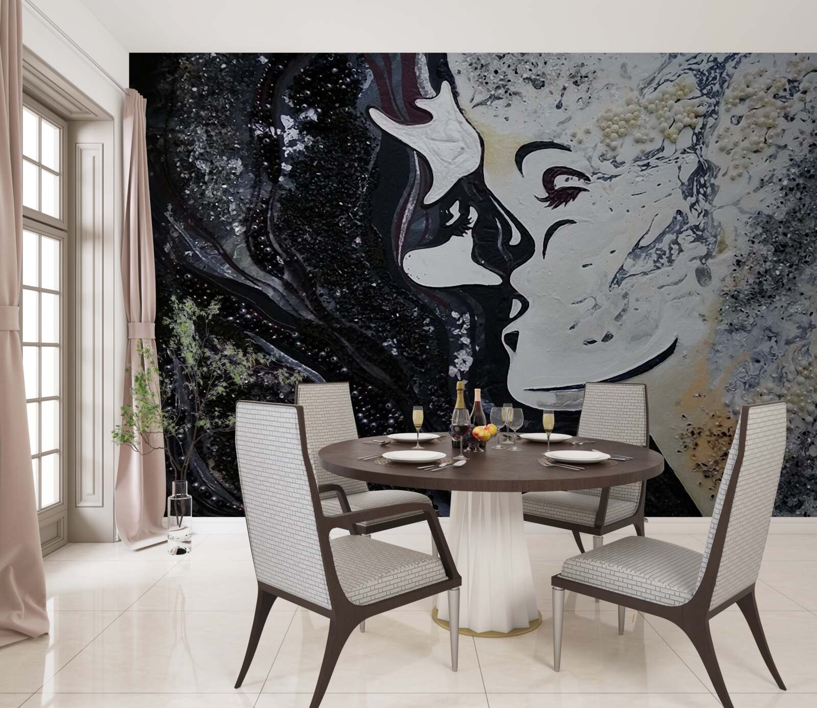 Fototapeta obraz boha medzi bohmi a múzami