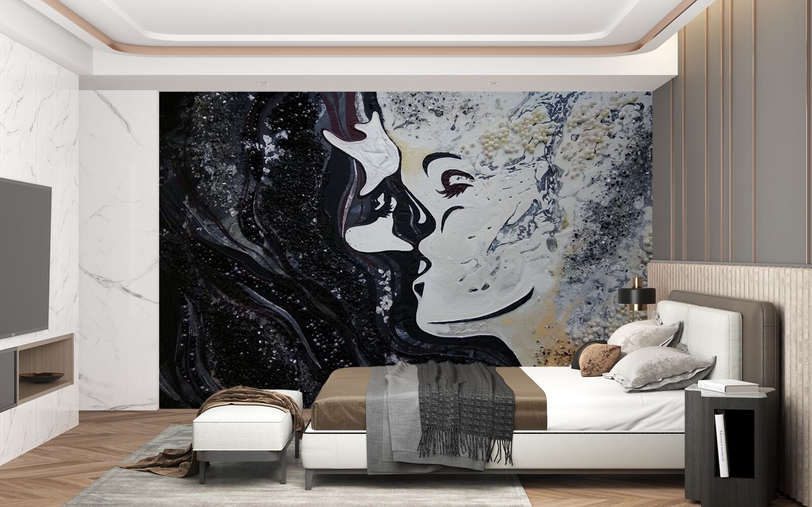 Fototapeta obraz boha medzi bohmi a múzami