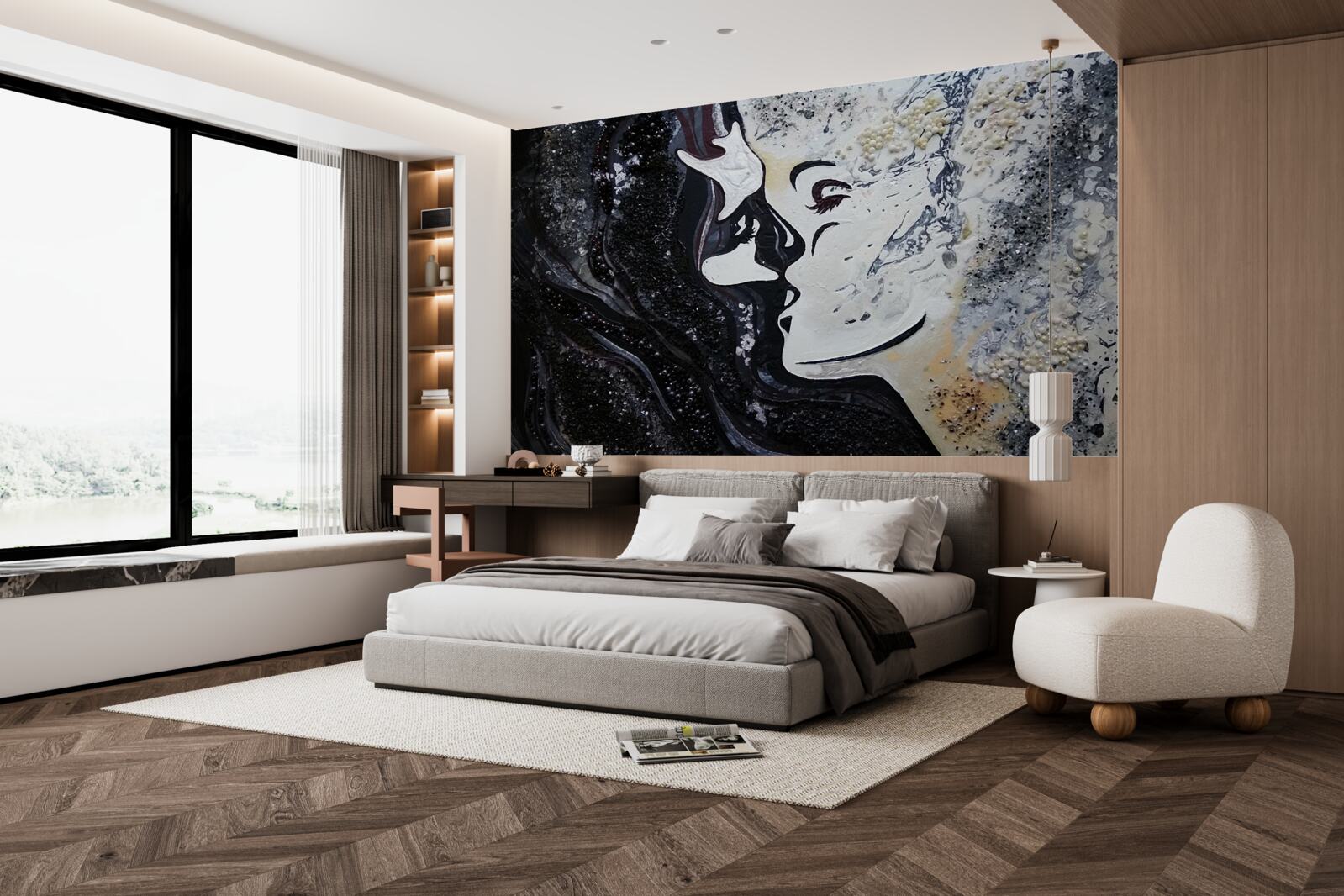 Fototapeta obraz boha medzi bohmi a múzami