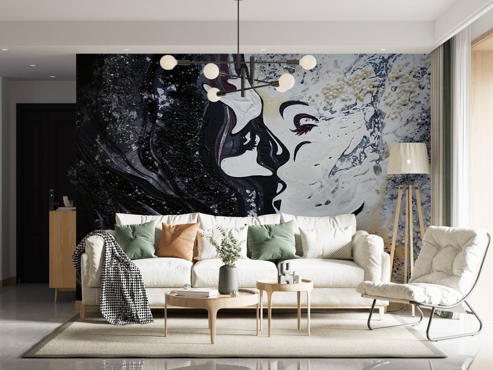 Fototapeta obraz boha medzi bohmi a múzami