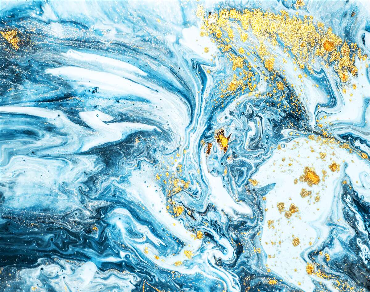 Fototapeta studená, kalné vody so snehom