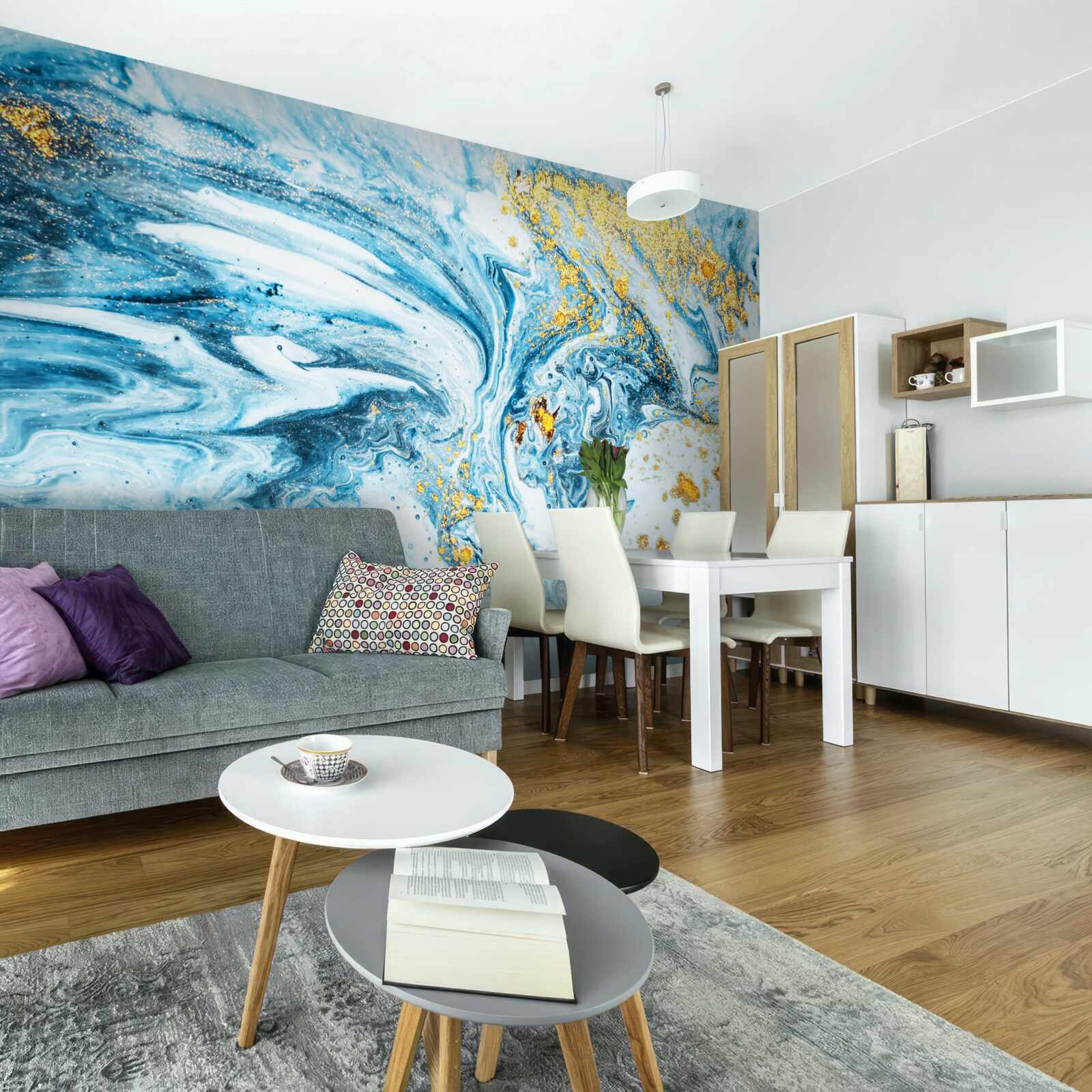 Fototapeta studená, kalné vody so snehom