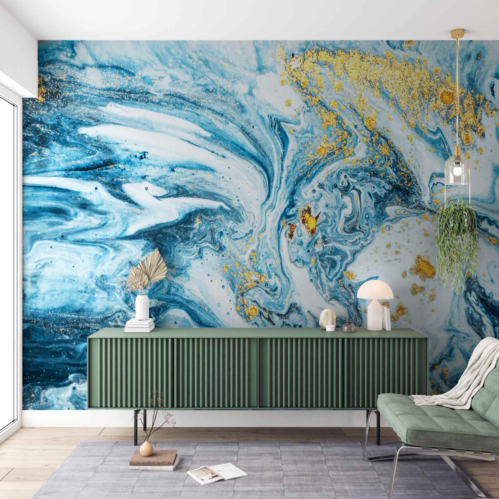 Fototapeta studená, kalné vody so snehom