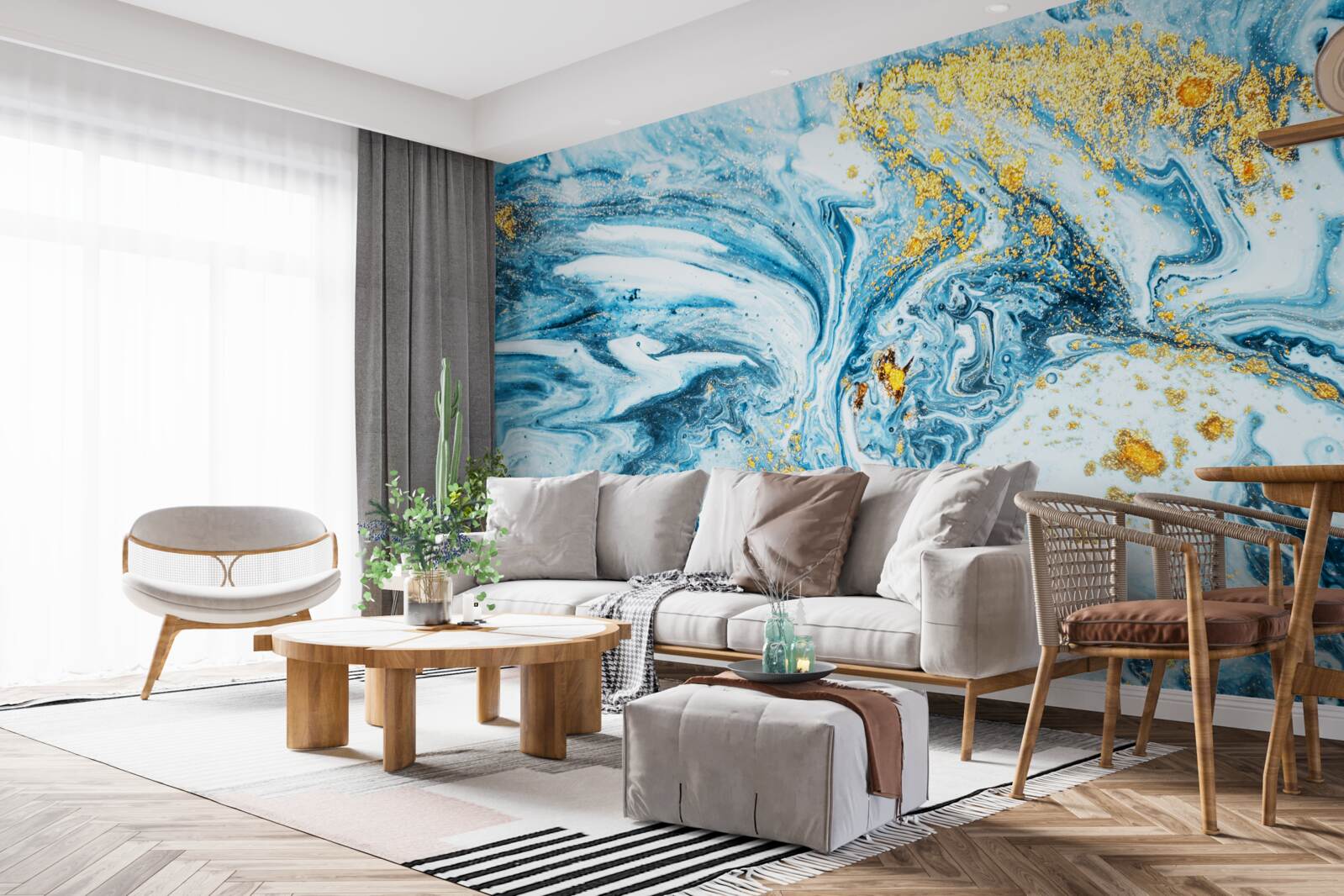 Fototapeta studená, kalné vody so snehom