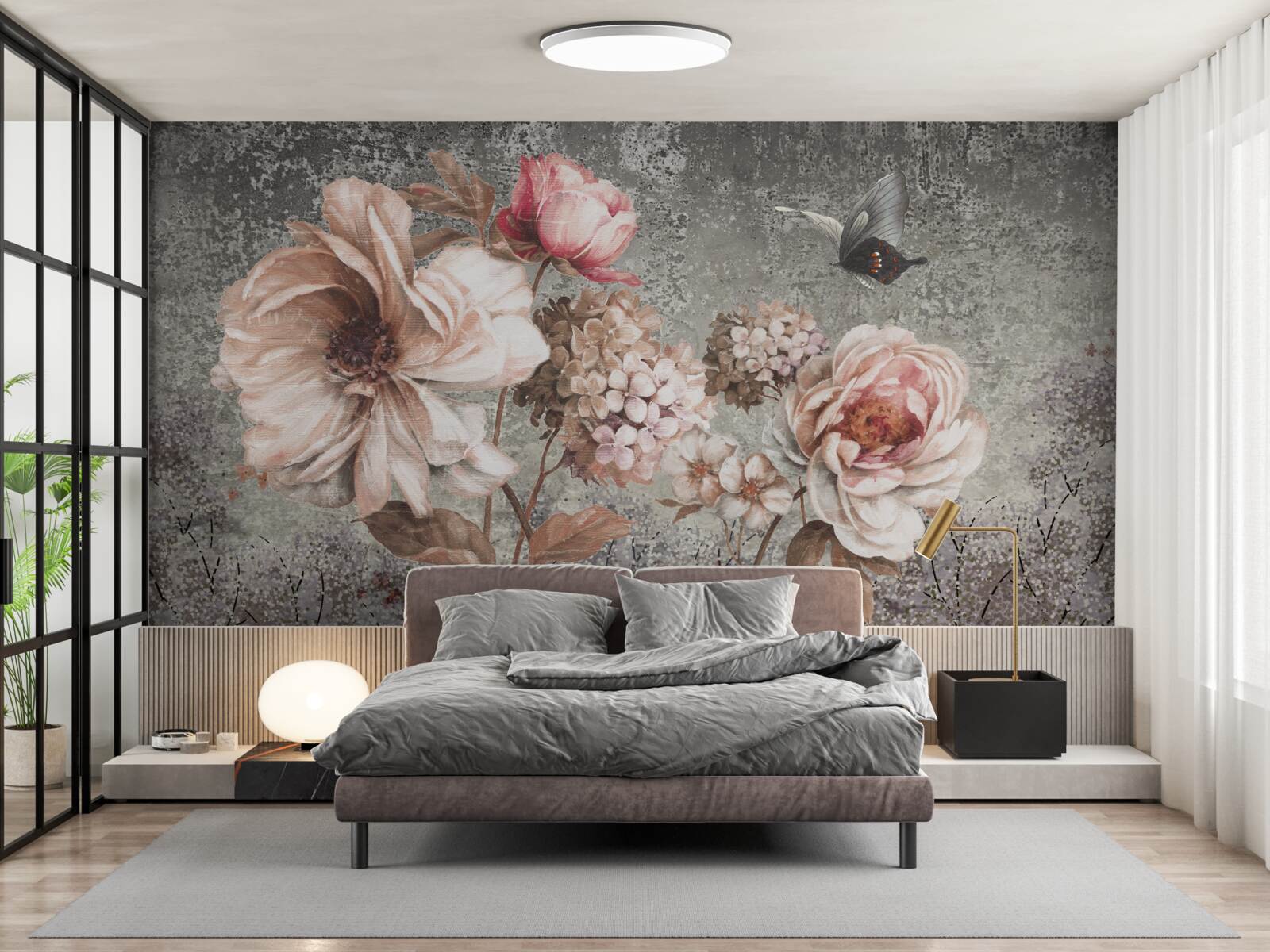 Fototapeta jemne ružové púčiky krásnych kvetov