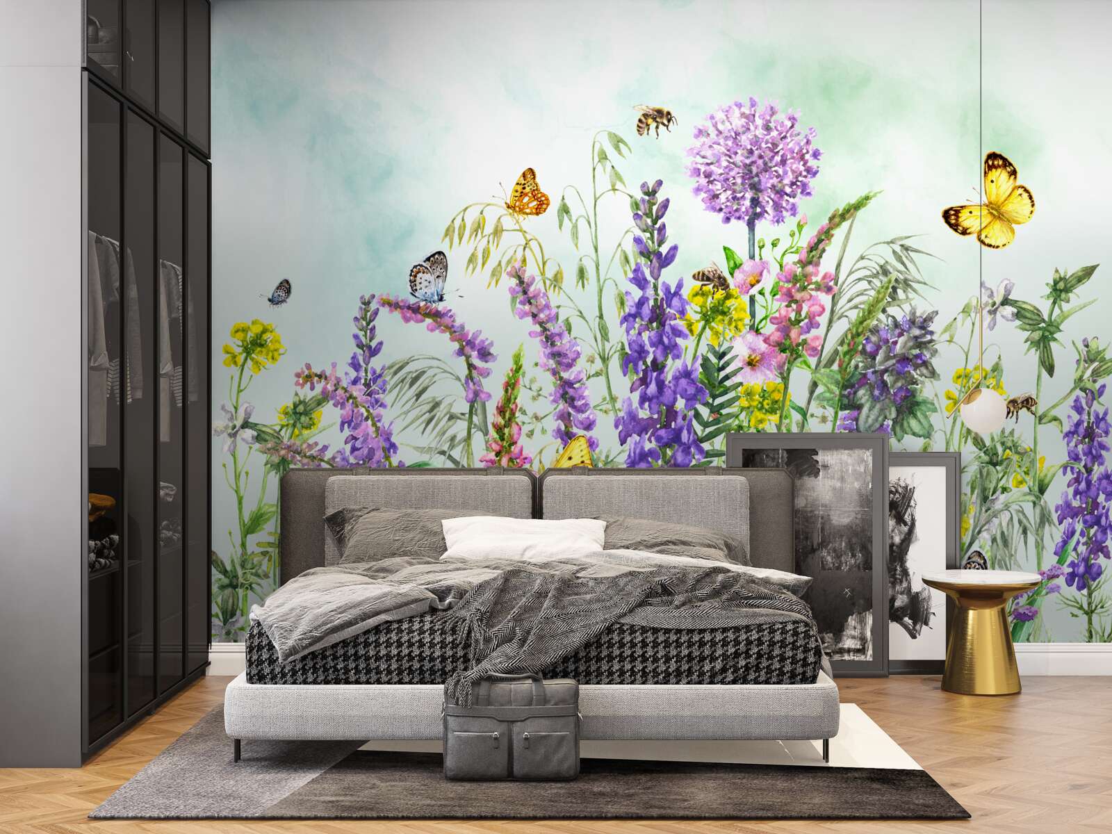 Fototapeta lúčne rastliny v lete pod jasou oblohou