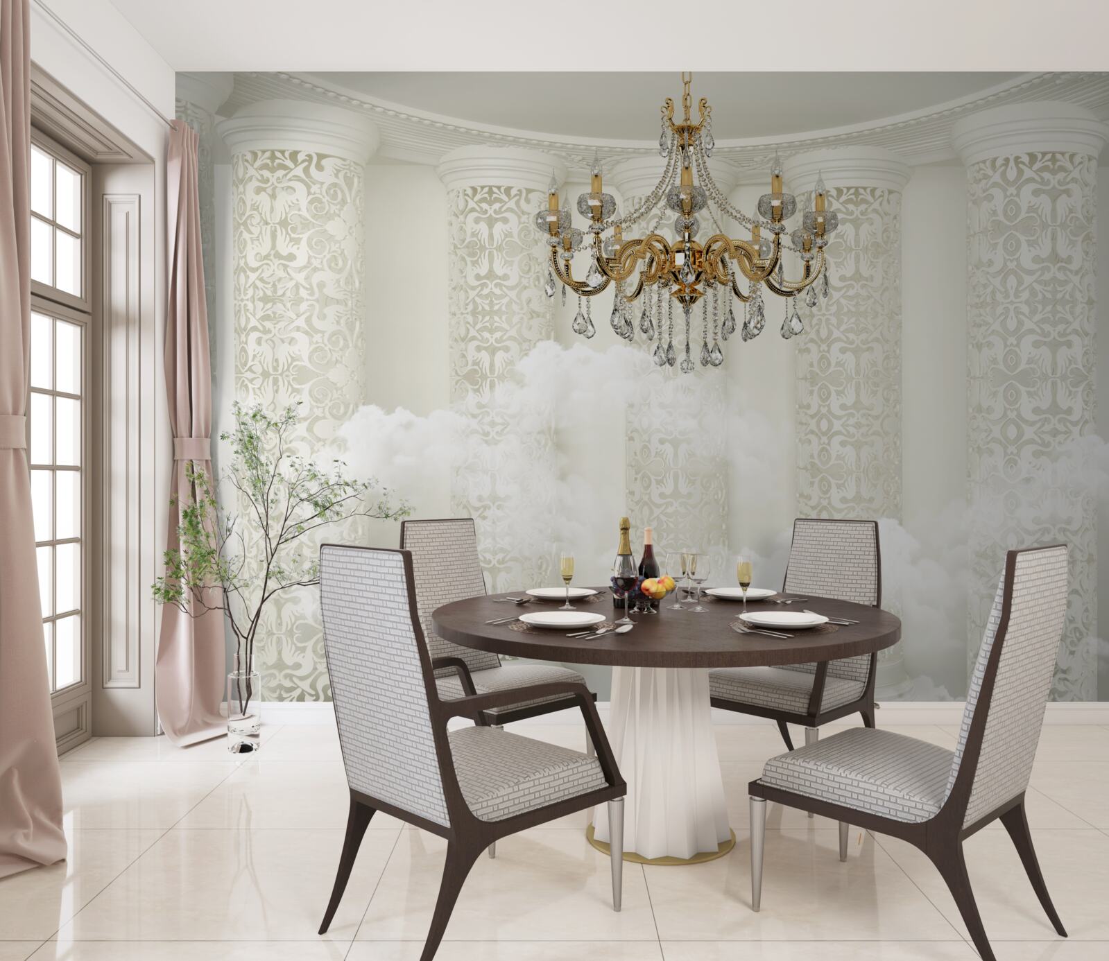 Fototapeta lesk obklopený oblúkmi