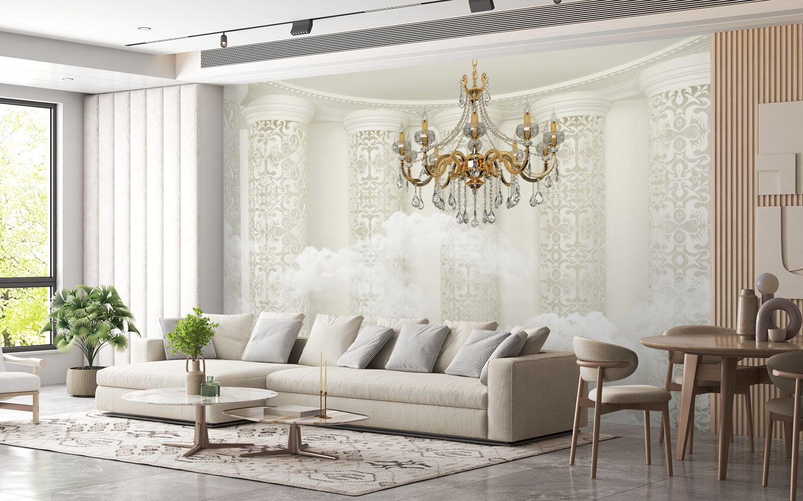 Fototapeta lesk obklopený oblúkmi