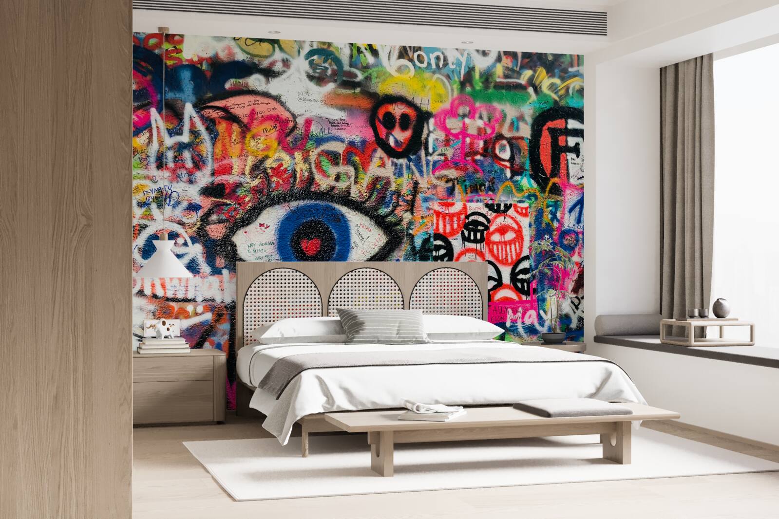 Fototapeta dúhové graffiti kompozície