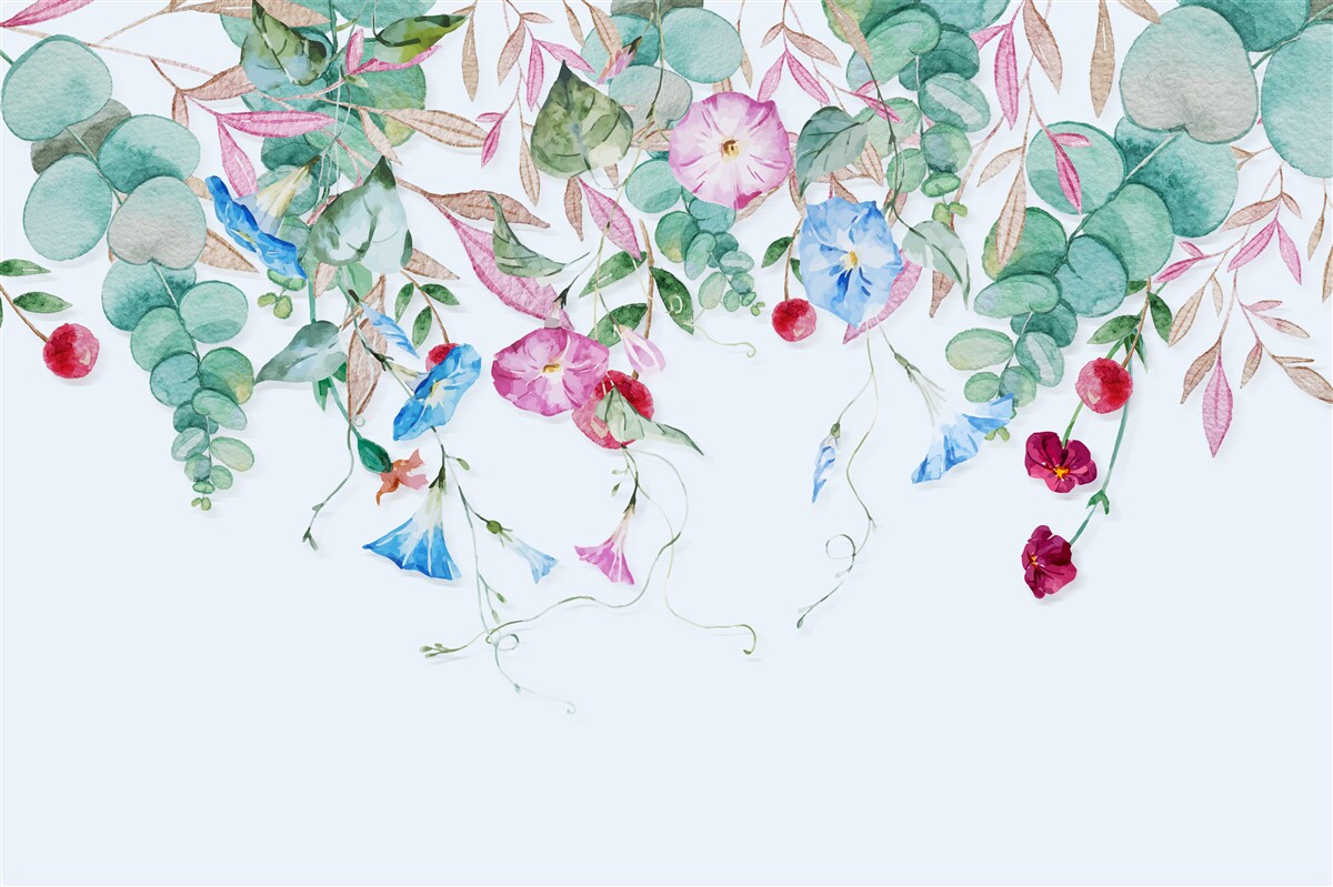 Fototapeta voňavá kombinácia zelene a kvetov