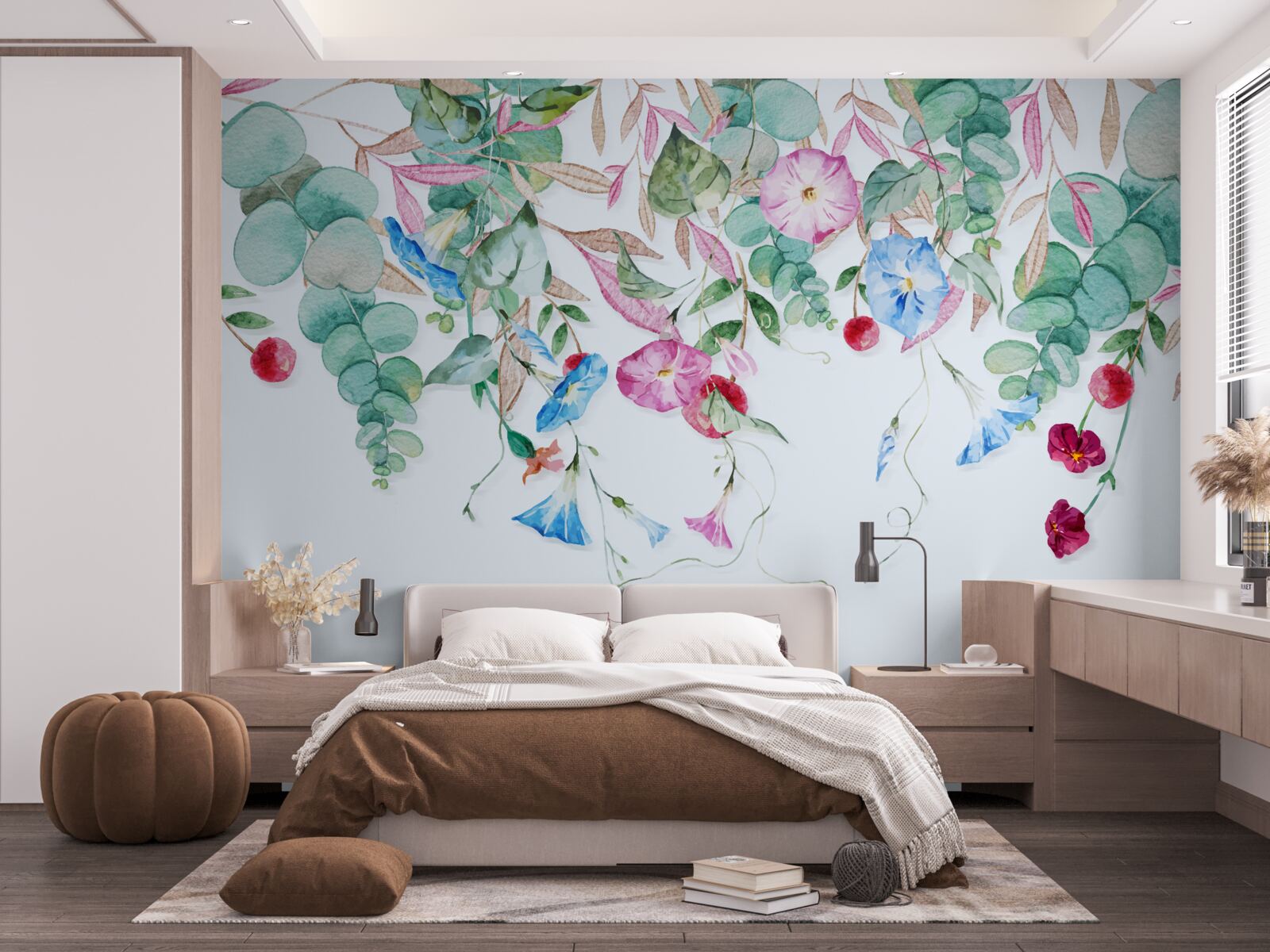 Fototapeta voňavá kombinácia zelene a kvetov