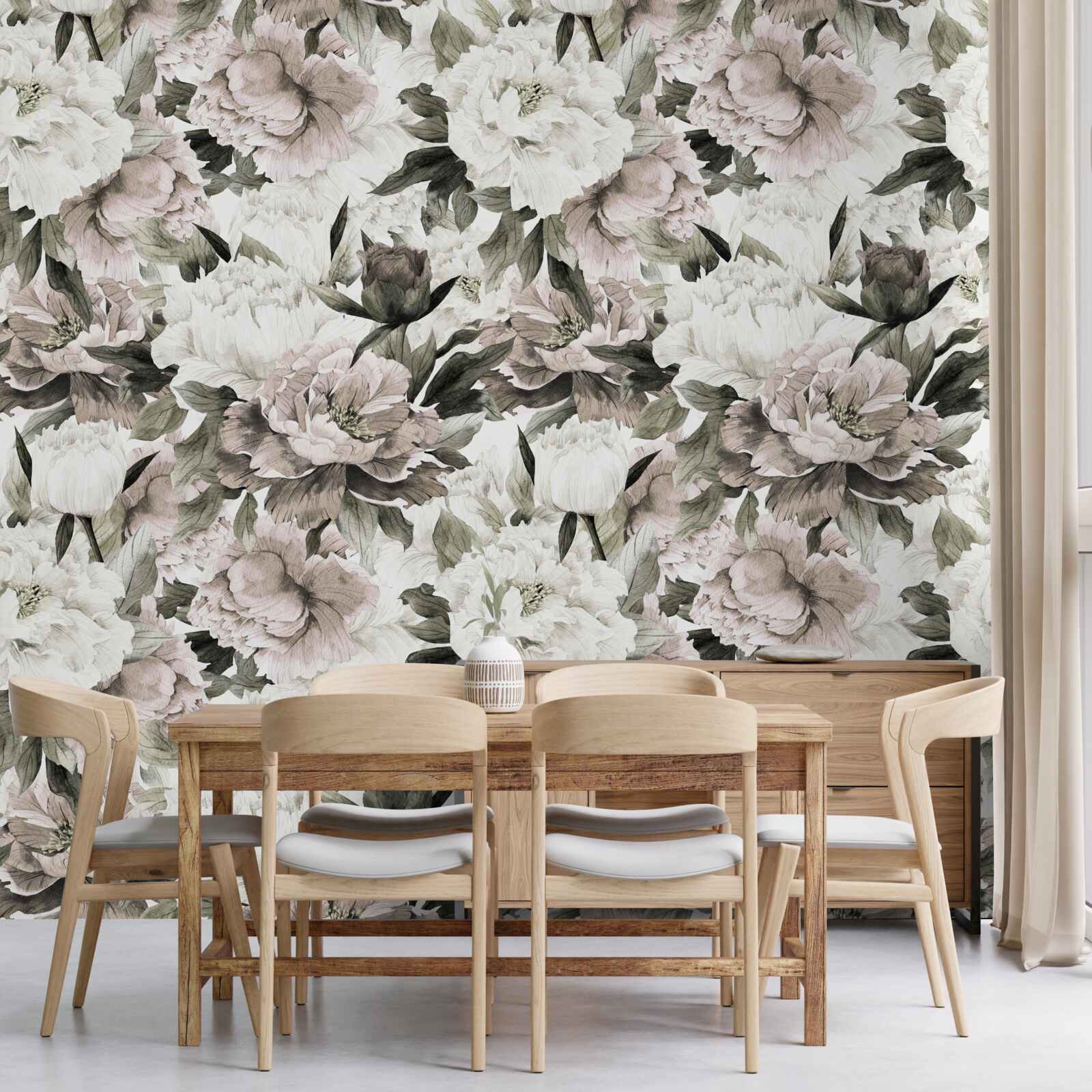 Fototapeta svetelné puky v kvetinovom aranžmáne