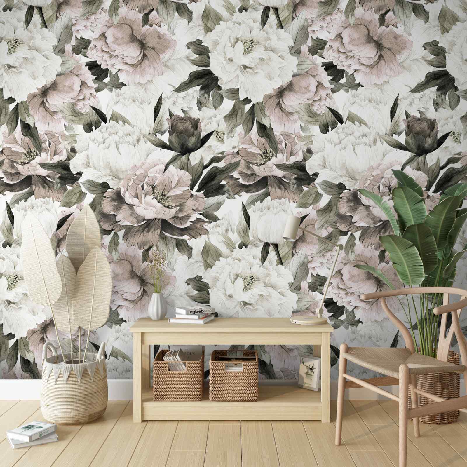 Fototapeta svetelné puky v kvetinovom aranžmáne