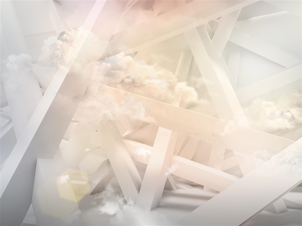 Fototapeta abstraktné svetelné tvary a svetelné oblaky