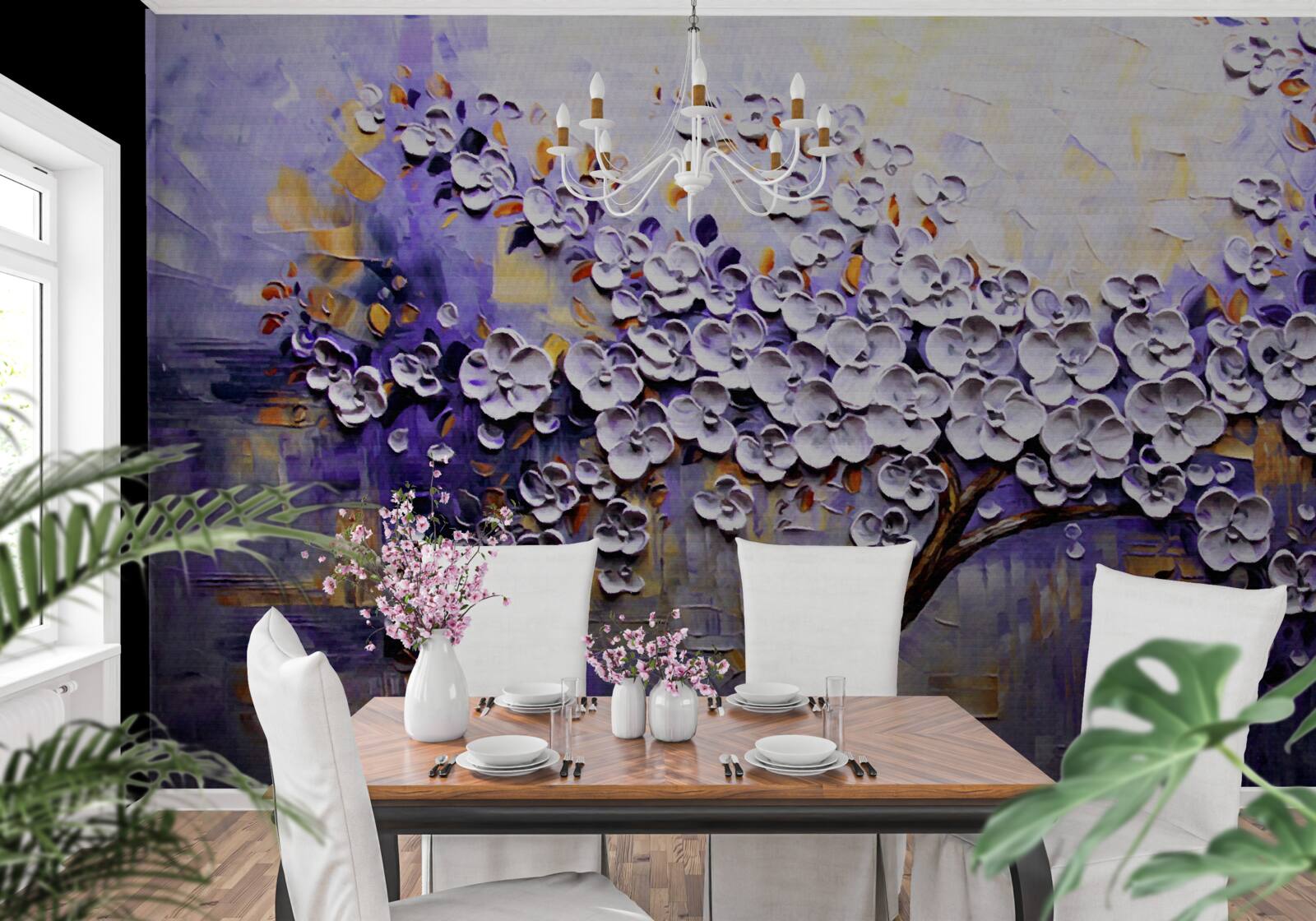 Fototapeta Na strmom kvitnutí a svetlé kvety