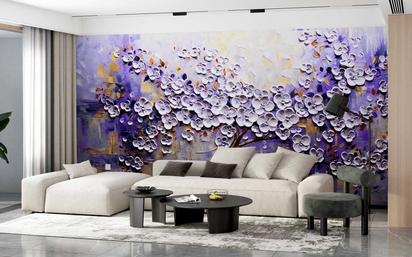 Fototapeta Na strmom kvitnutí a svetlé kvety