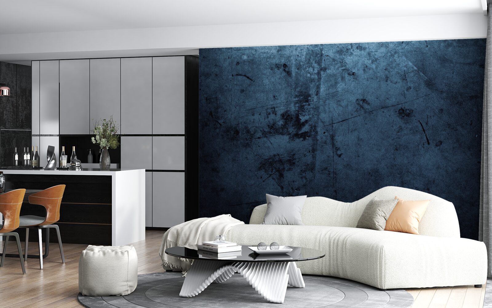 Fototapeta dážď v nočnom lese