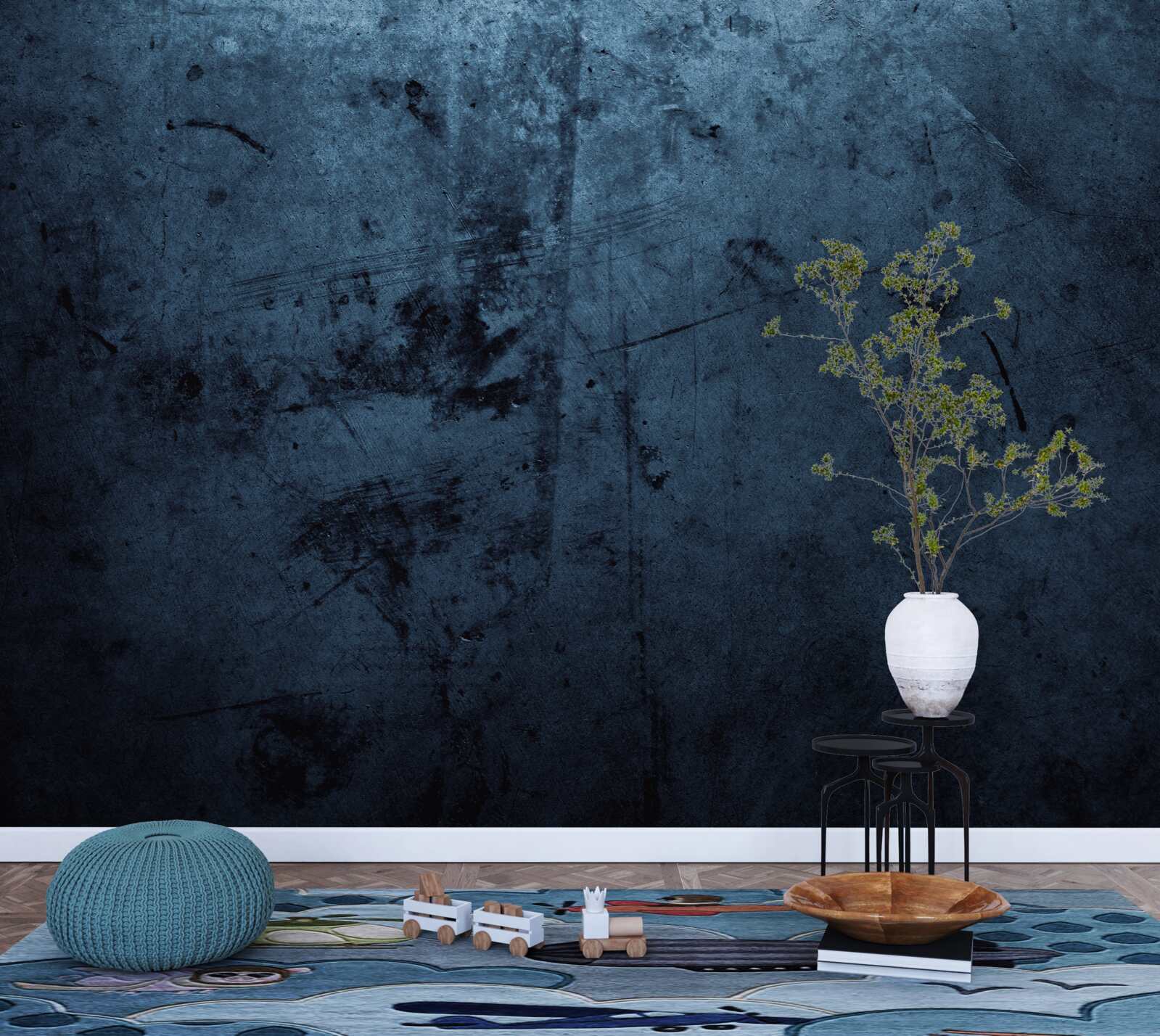 Fototapeta dážď v nočnom lese