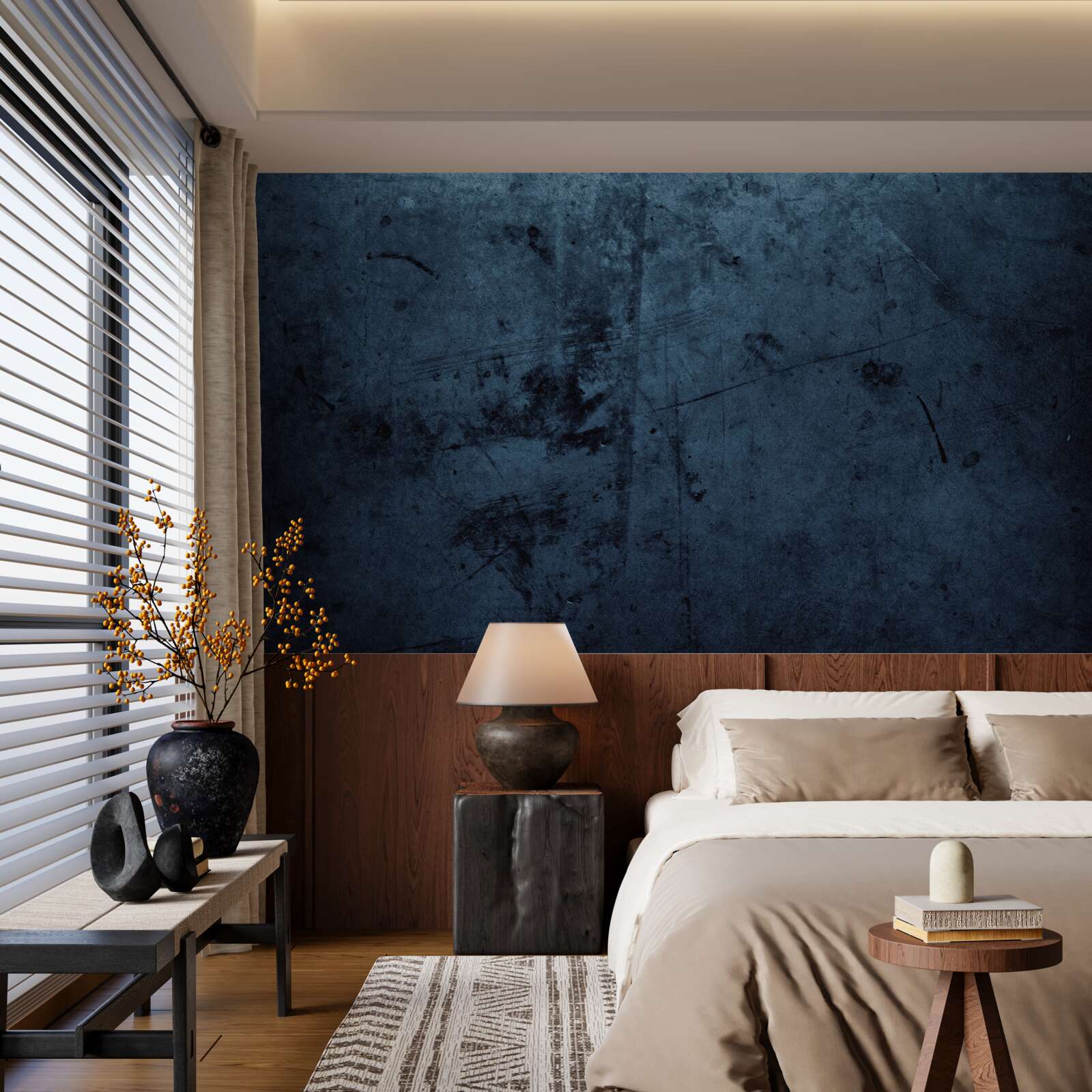 Fototapeta dážď v nočnom lese