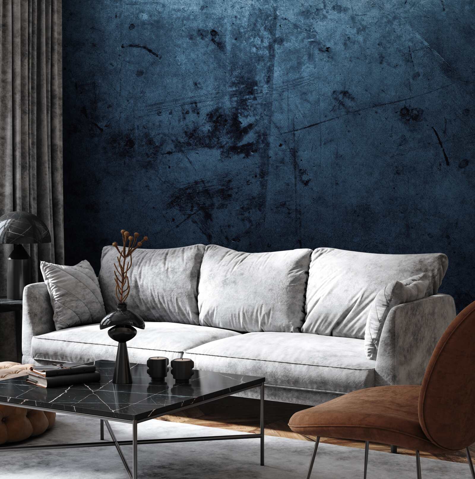 Fototapeta dážď v nočnom lese