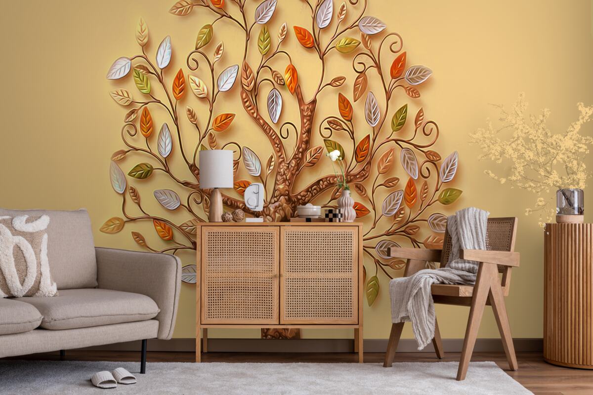 Fototapeta kovové drevo na hnedom podklade