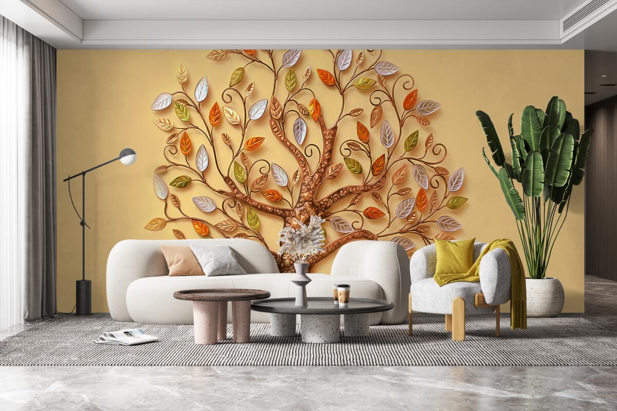 Fototapeta kovové drevo na hnedom podklade