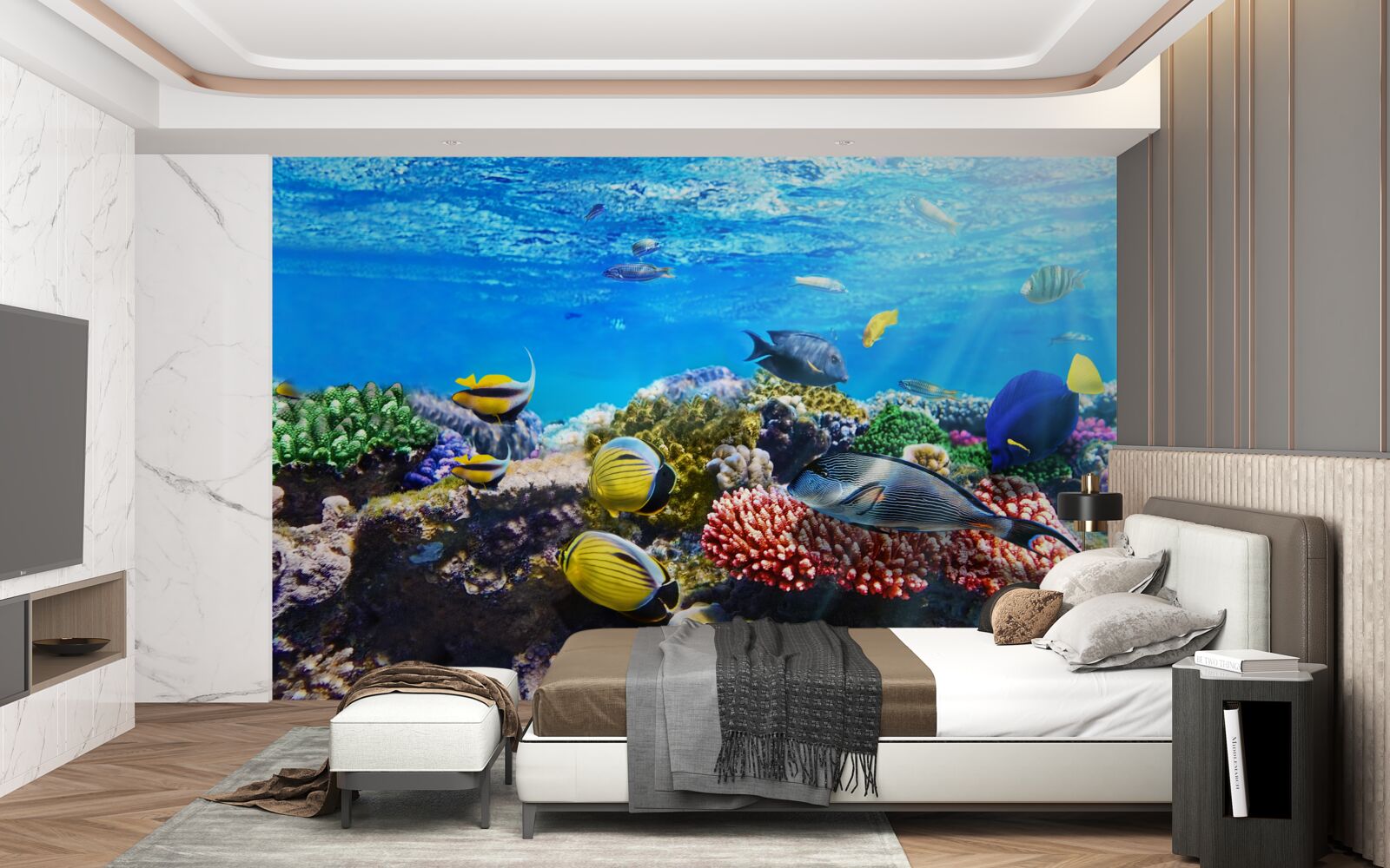 Fototapeta nádherný svet rýb pod vodou