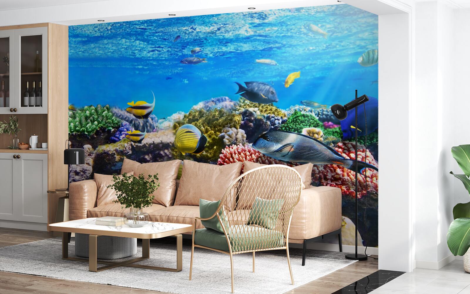 Fototapeta nádherný svet rýb pod vodou