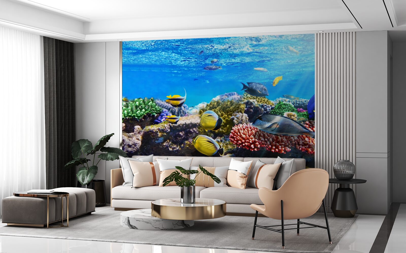 Fototapeta nádherný svet rýb pod vodou