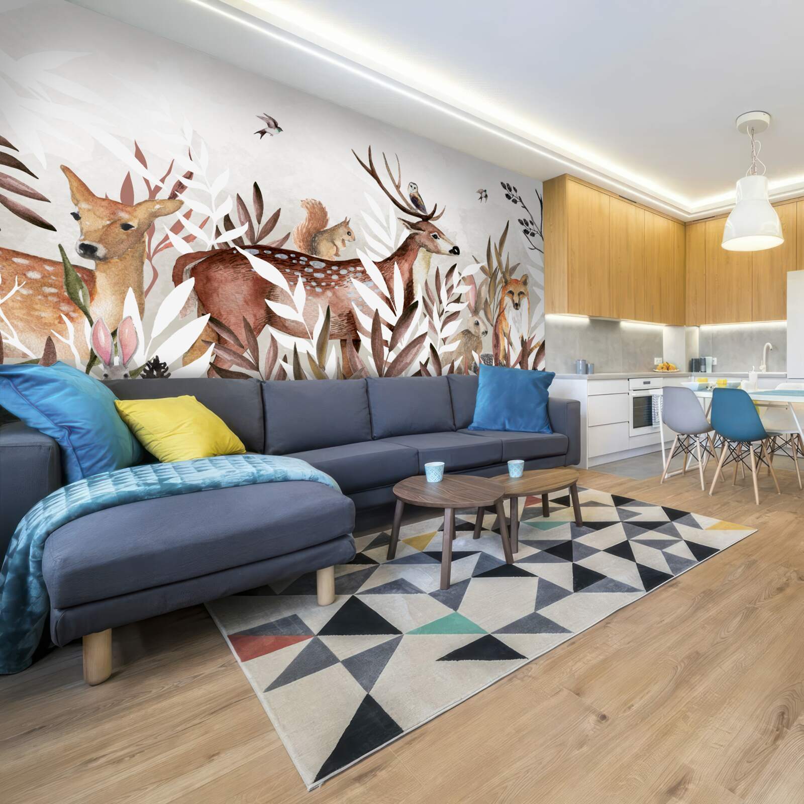 Fototapeta obyvatelia lesa a rastliny