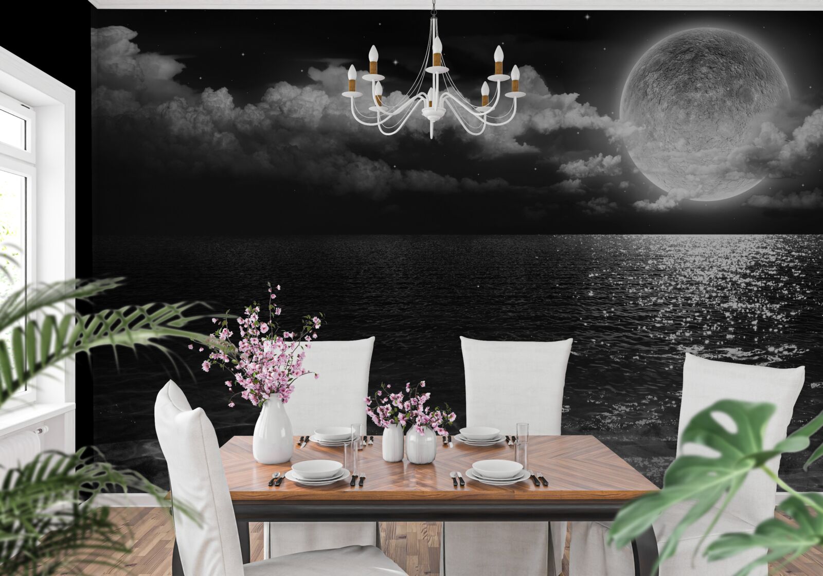 Fototapeta pokojné pobrežie v noci