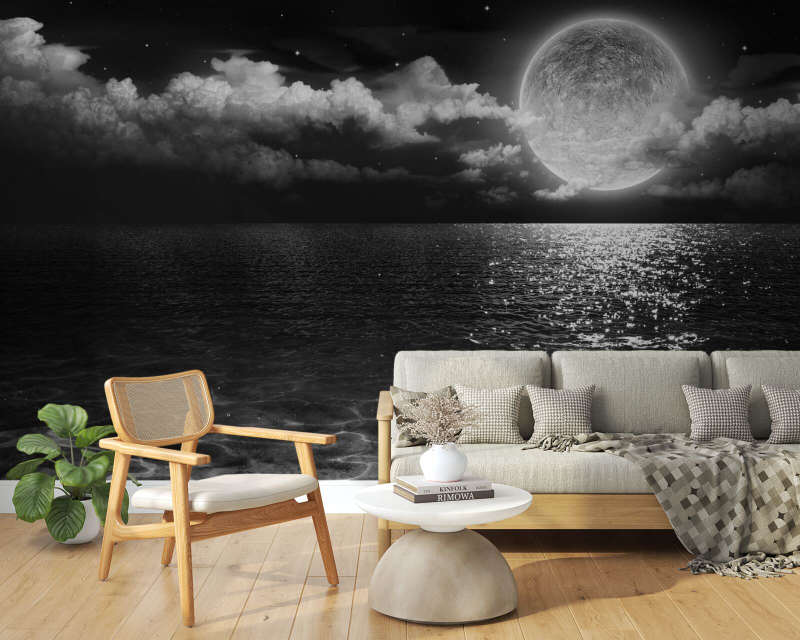 Fototapeta pokojné pobrežie v noci