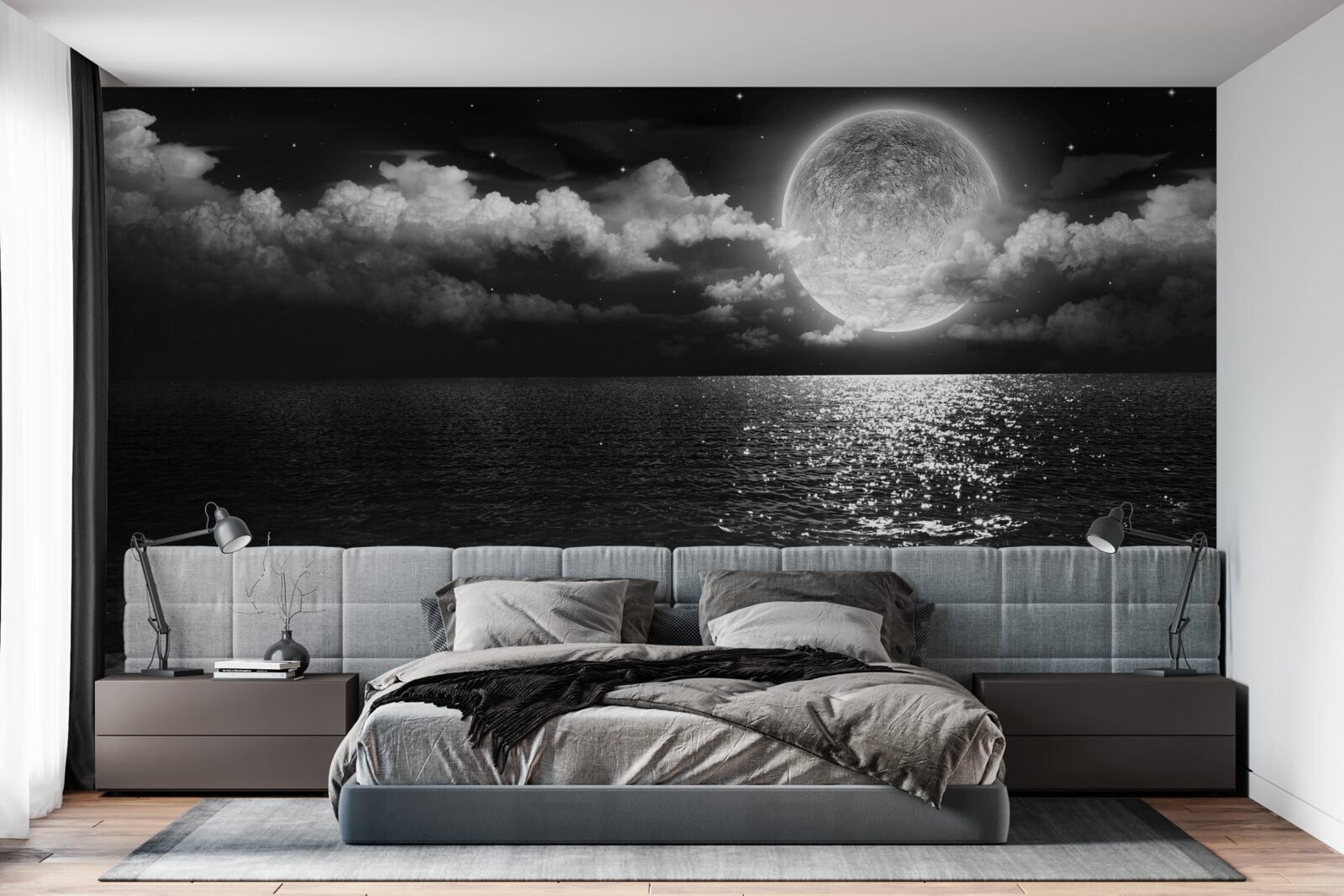 Fototapeta pokojné pobrežie v noci