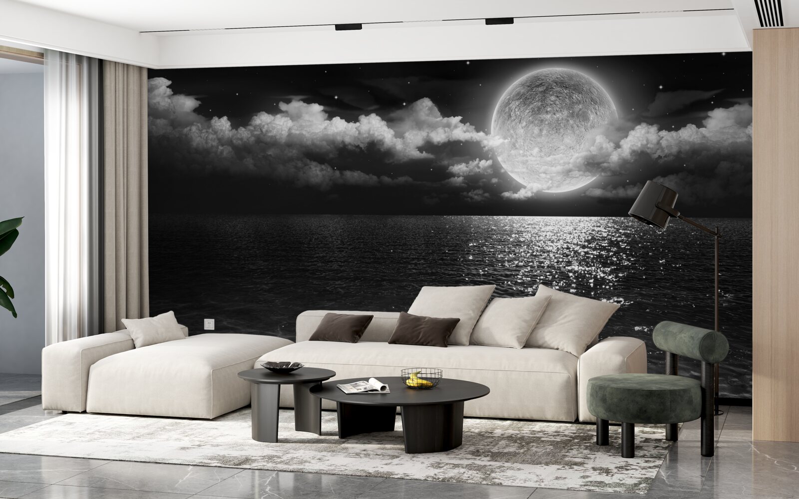 Fototapeta pokojné pobrežie v noci