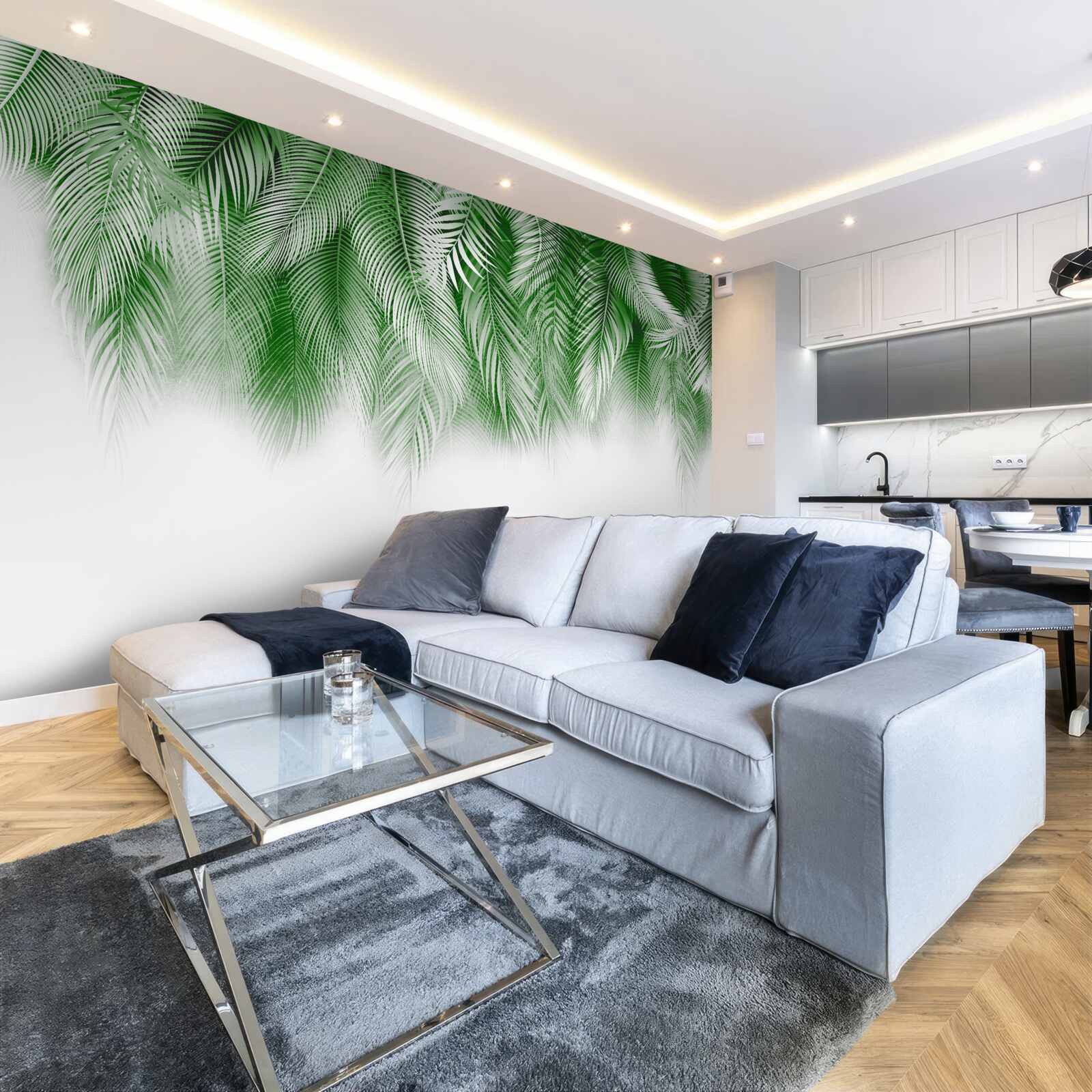 Fototapeta svetlozelené listy paprade