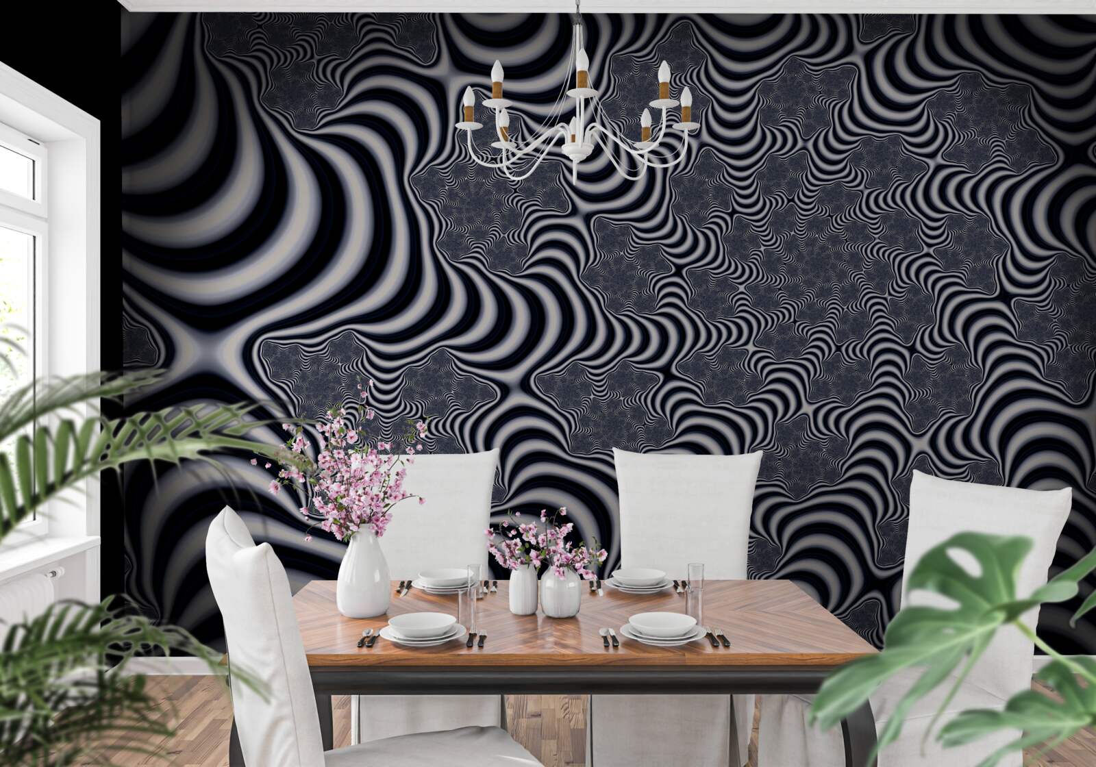 Fototapeta potrubia sú pruhmi siahajúcimi do pekla